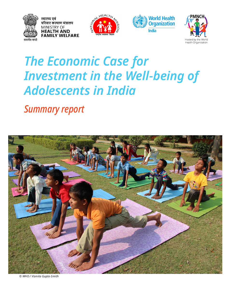 India Adol Health Summary Report Title Page